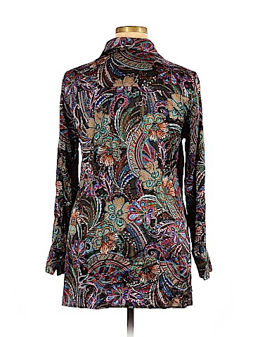 Etcetera Long Sleeve Silk Top (view 2)