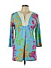 J. McLaughlin Blue 3/4 Sleeve Top Size L - photo 1