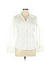 Banana Republic Factory Store 100% Cotton White Long Sleeve Button-Down Shirt Size 14 - photo 1