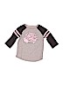 Cat & Jack Graphic Color Block Gray 3/4 Sleeve T-Shirt Size M (kids) - photo 1