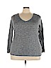 Lane Bryant Gray Long Sleeve T-Shirt Size 22 - 24 Plus - photo 1