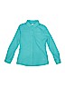 REI 100% Polyester Green Long Sleeve Button-Down Shirt Size 8 - photo 1