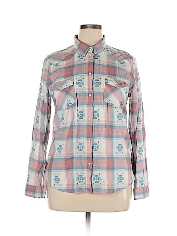 American Eagle Outfitters Long Sleeve Button-Down Shirt (view 1)