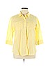 Chico's 100% Cotton Yellow Long Sleeve Button-Down Shirt Size XL (3) - photo 1