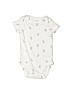 Carter's 100% Cotton White Short Sleeve Onesie 3-6 MO / 6 MO - photo 1