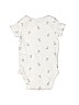 Carter's 100% Cotton White Short Sleeve Onesie 3-6 MO / 6 MO - photo 2