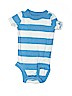 Carter's 100% Cotton Blue Short Sleeve Onesie 3-6 MO / 6 MO - photo 1