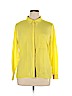 Worthington 100% Polyester Yellow Long Sleeve Blouse Size XL - photo 1