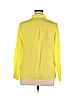 Worthington 100% Polyester Yellow Long Sleeve Blouse Size XL - photo 2