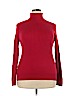 Croft & Barrow Plus 100% Cotton Red Turtleneck Sweater Size XXL - photo 1