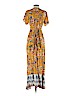 Patrons of Peace 100% Rayon Yellow Casual Dress Size XS - photo 2