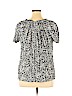 Croft & Barrow 100% Polyester Black Short Sleeve Top Size XL - photo 2