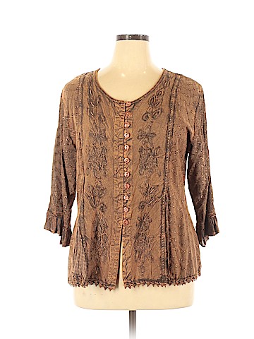 Scully 3/4 Sleeve Blouse (view 1)