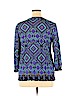 Style&Co 100% Nylon Blue 3/4 Sleeve Top Size XL - photo 2