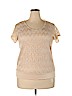 Maurices Tan Short Sleeve Top Size XXL - photo 1