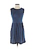 Ann Taylor LOFT 100% Cotton Blue Casual Dress Size 00 (petite) - photo 1