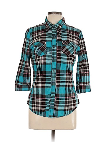 Arizona Jean Company 3/4 Sleeve Button-Down Shirt (view 1)