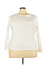 Talbots 100% Cotton White Long Sleeve T-Shirt Size 3X - photo 1