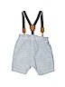 H&M 100% Cotton Blue Overall Shorts Size Newborn - photo 2