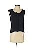 Escada 100% Silk Black Sleeveless Silk Top Size EU 40 / US 10 - photo 1
