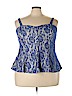 Deb Blue Sleeveless Blouse Size 3X - photo 1