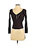 Rinascimento Brown Long Sleeve Top Size S - photo 1