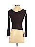 Rinascimento Brown Long Sleeve Top Size S - photo 2