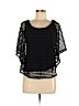 Roz & Ali 100% Polyester Black 3/4 Sleeve Blouse Size M (petite) - photo 1