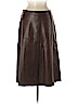 Miu Miu 100% Leather Brown Leather Skirt Size EU (IT) 42 / US 6 - photo 1