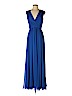 Badgley Mischka 100% Polyester Blue Casual Dress Size 4 - photo 1