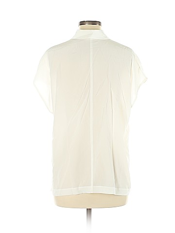 Vince. Short Sleeve Silk Top (view 2)