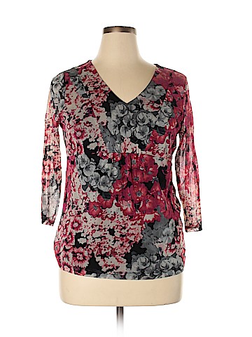 Croft & Barrow 3/4 Sleeve Blouse (view 1)