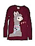 Justice Graphic Purple Pullover Sweater Size 16 - photo 1