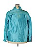 Coldwater Creek 100% Silk Blue Jacket Size 2X - photo 2