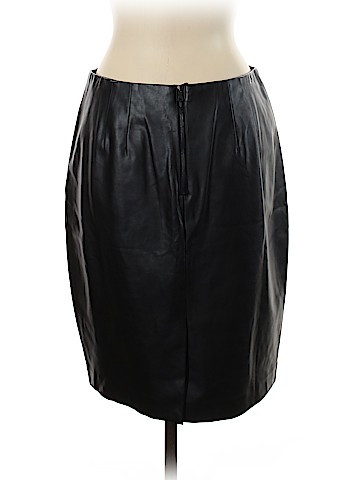 Ann Taylor Faux Leather Skirt (view 2)
