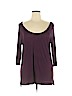 Cynthia Rowley TJX Purple 3/4 Sleeve Top Size 1X - photo 1
