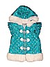 Little Lass 100% Polyester Hearts Blue Vest Size 3T - photo 1