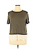 Xhilaration Green Short Sleeve Top Size XL - photo 1