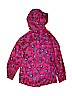 Lands' End 100% Nylon Floral Pink Raincoat Size 7 - 8 - photo 2