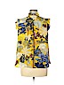 Loft design by... 100% Polyester Yellow Sleeveless Blouse Size L (petite) - photo 2