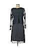 Carla Conti 100% Silk Gray Cocktail Dress Size M - photo 2