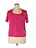 Evie Pink Short Sleeve Top Size 1X - photo 1