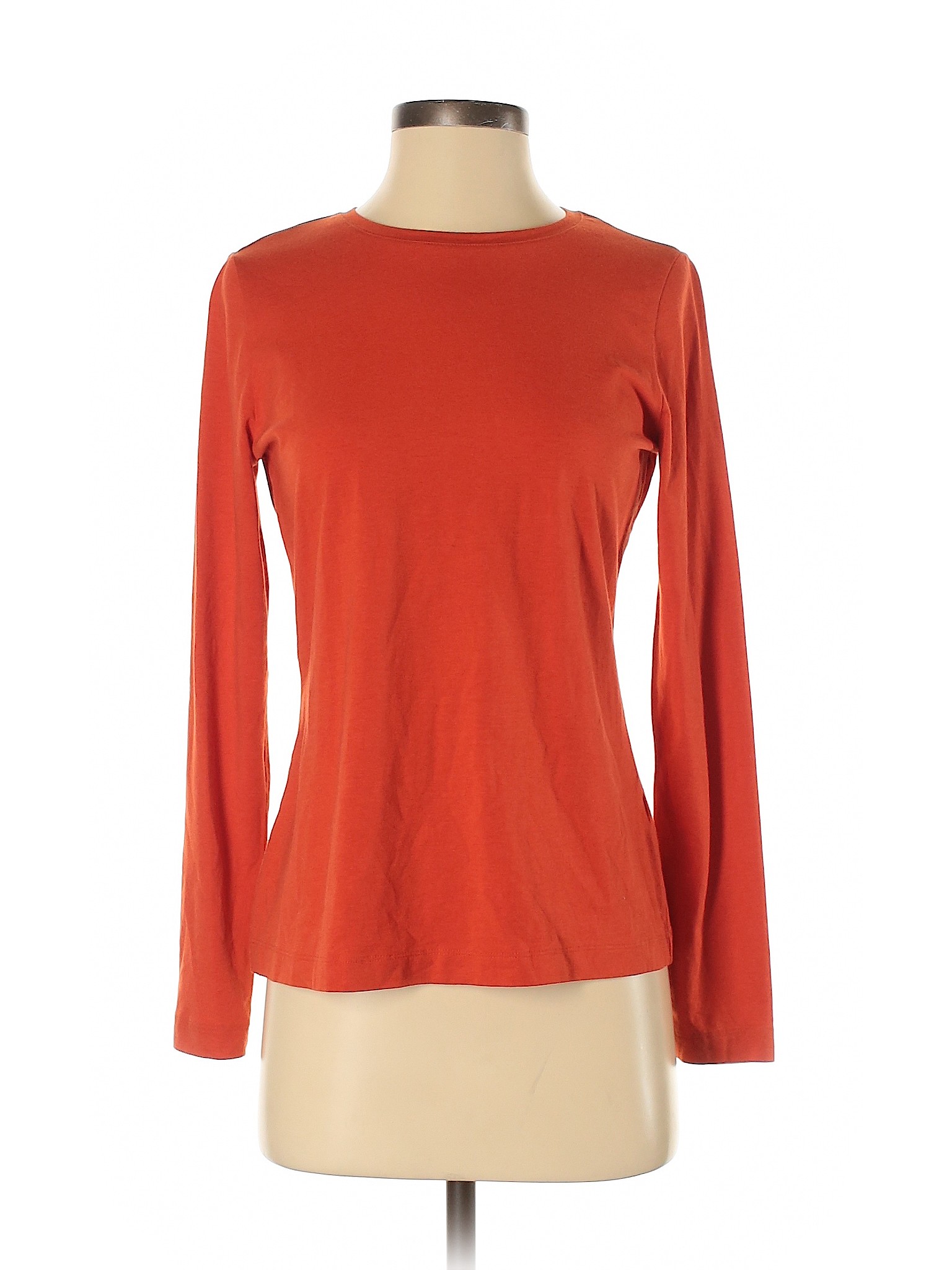 Lands' End Women Orange Long Sleeve T-Shirt S | eBay