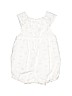 Janie and Jack 100% Cotton Solid White Short Sleeve Outfit Size 0-3 mo - photo 2
