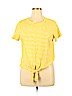 A New Day Yellow Short Sleeve Top Size XL - photo 1