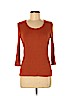Adrienne Vittadini Brown Long Sleeve Top Size M - photo 1