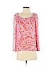 Trina Turk Pink Long Sleeve Silk Top Size S - photo 1