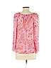Trina Turk Pink Long Sleeve Silk Top Size S - photo 2
