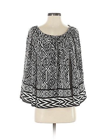 Alice & Trixie Long Sleeve Silk Top (view 1)