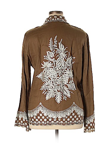 Dana Buchman Long Sleeve Button-Down Shirt (view 2)